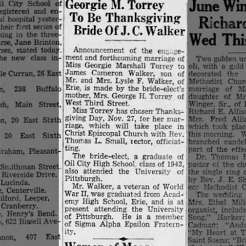 wedding announcement